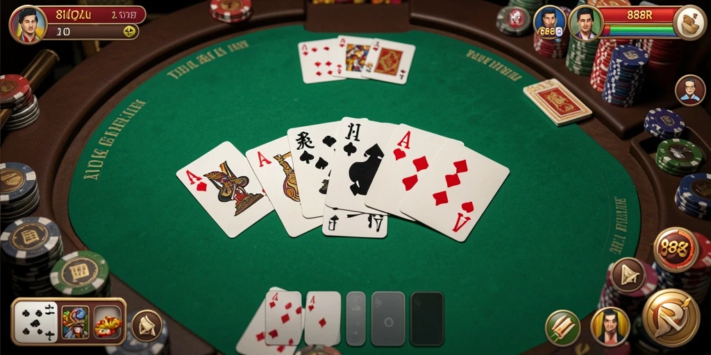 Screenshot gameplay QiuQiu 888R yang seru dan menegangkan.