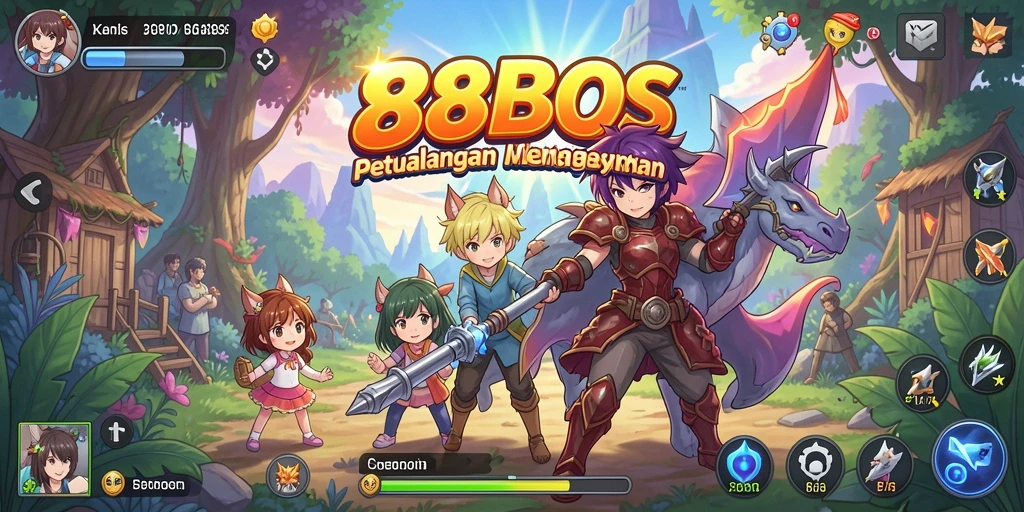 Gambar layar dari gameplay seru 88BOS yang penuh aksi Anime.