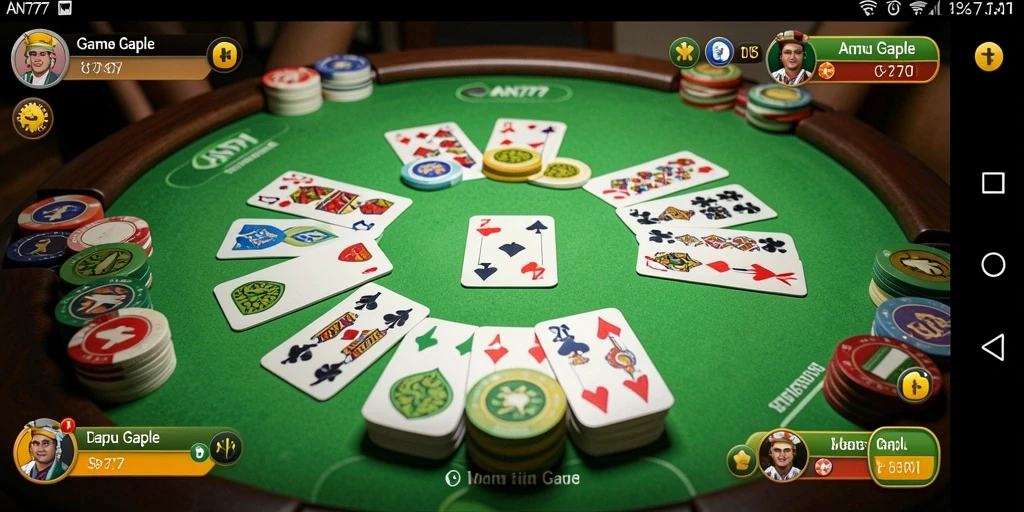 Tampilan gameplay seru permainannya Gaple AN777.