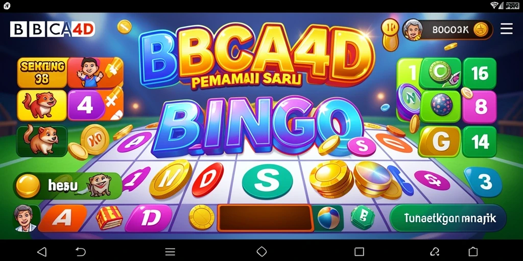 Tampilan seru dari gameplay Bingo di BBCA4D.