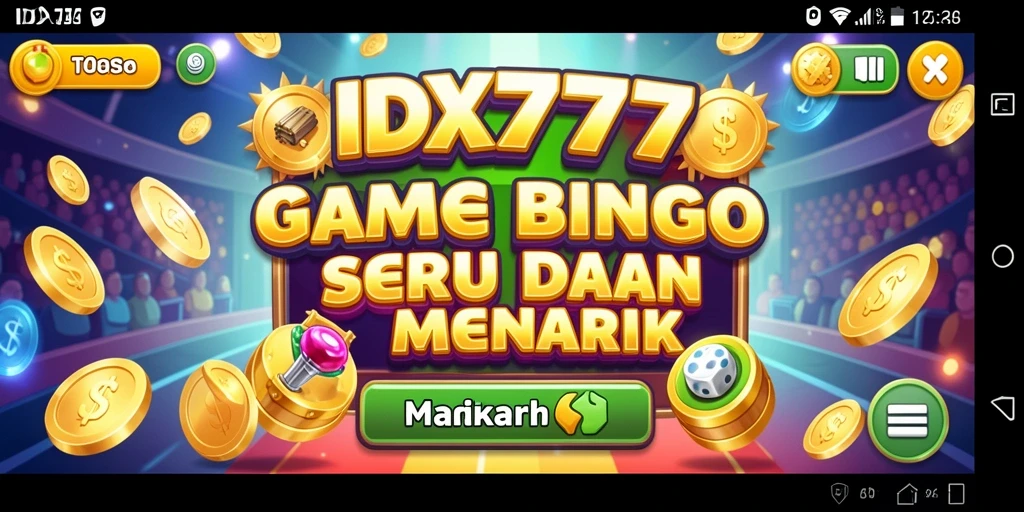 Gambaran gameplay seru dan menegangkan di IDX777 Bingo.