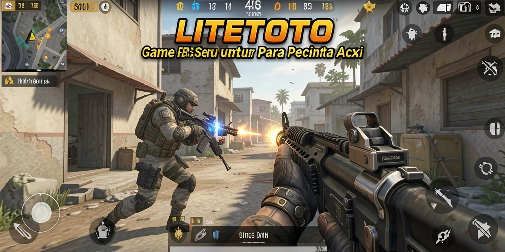Tampilan gameplay LITETOTO yang menegangkan dan seru.