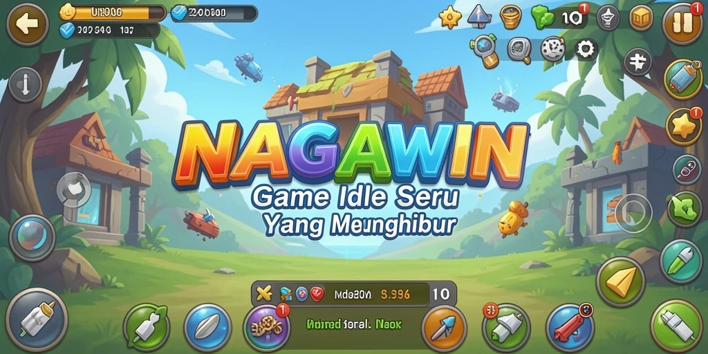 Tampilan gameplay NAGAWIN yang mengasyikkan dan penuh warna.