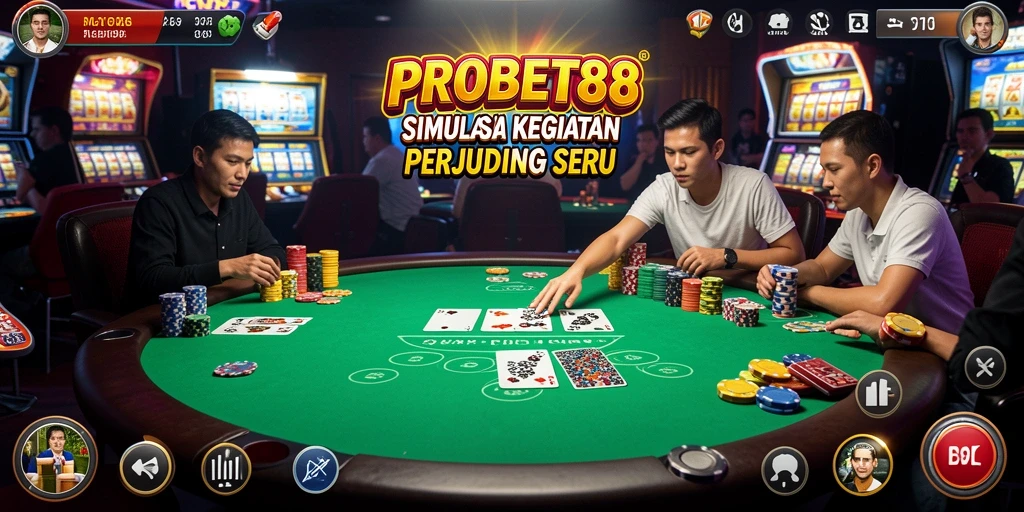 Tampilan gameplay menarik dari PROBET88 yang menyajikan simulasi perjudian.