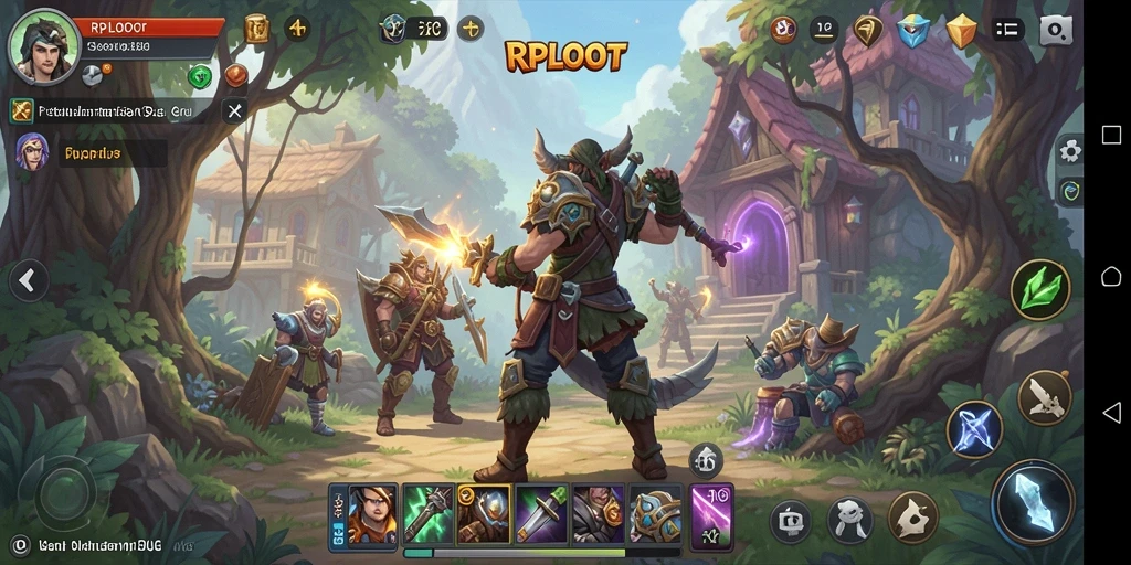 Screenshot utama RPLOOT menampilkan gameplay seru dalam dunia RPG.