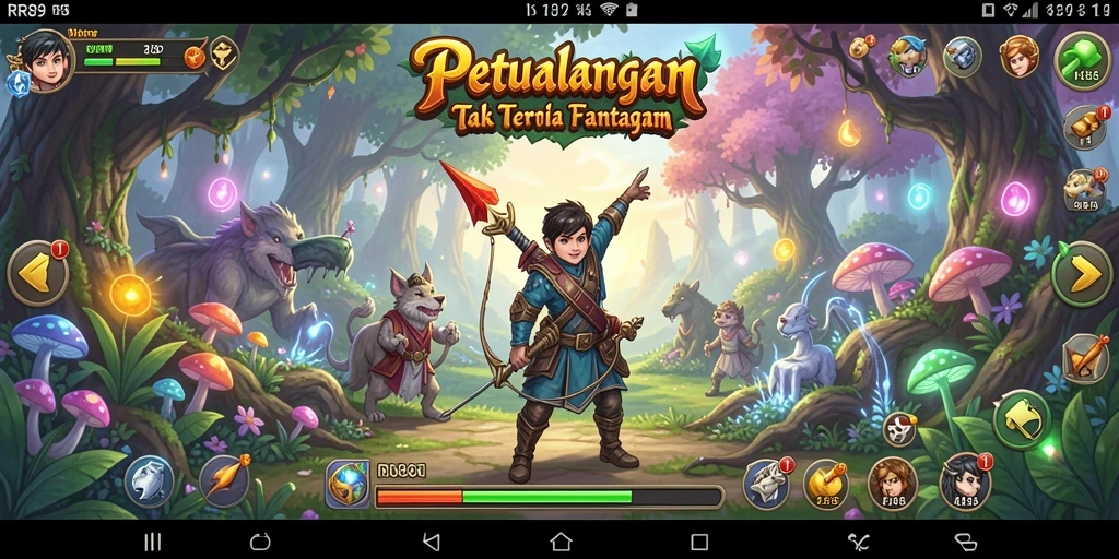 Tampilan gameplay menarik dalam dunia petualangan RR89.