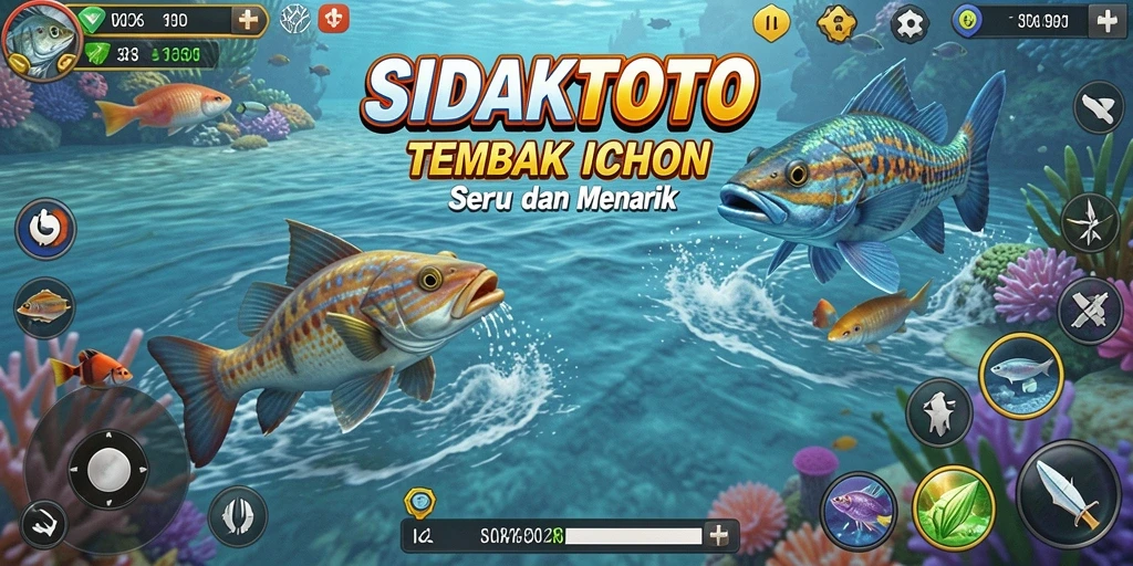 Gameplay menembak ikan yang seru dan menghibur di SIDAKTOTO.