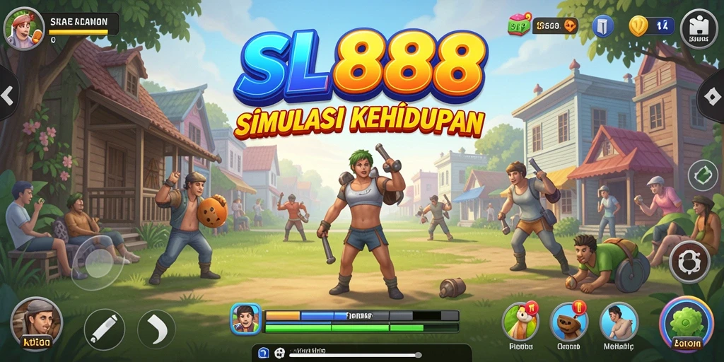 Tampilan gameplay SL888 yang menawan dan interaktif.