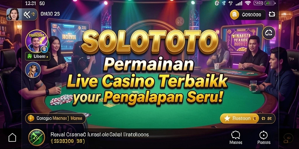 Tampilan menarik dari gameplay Live Casino di SOLOTOTO.