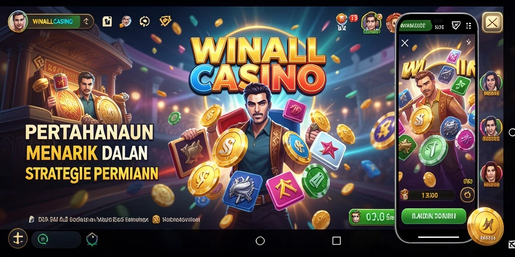 Tampilan gameplay menarik dari game Tower Defense WINALLCASINO.